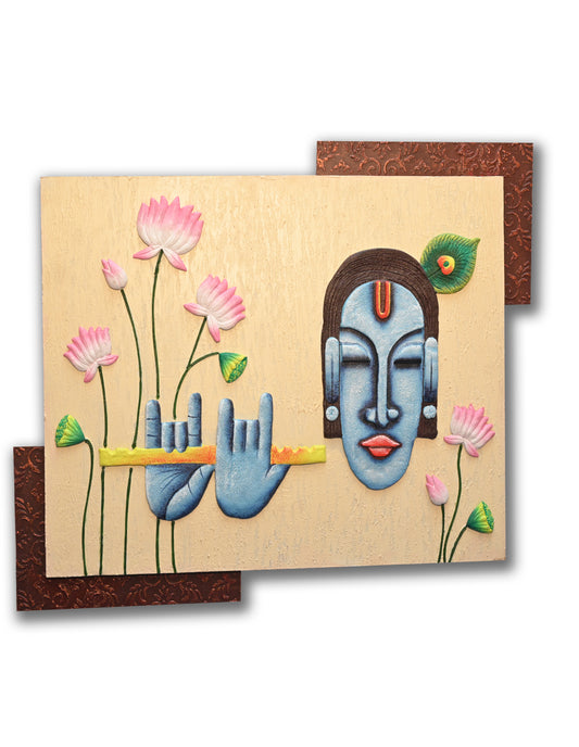 3D Shree Krishna Painting | Tranquility | Walls Decor