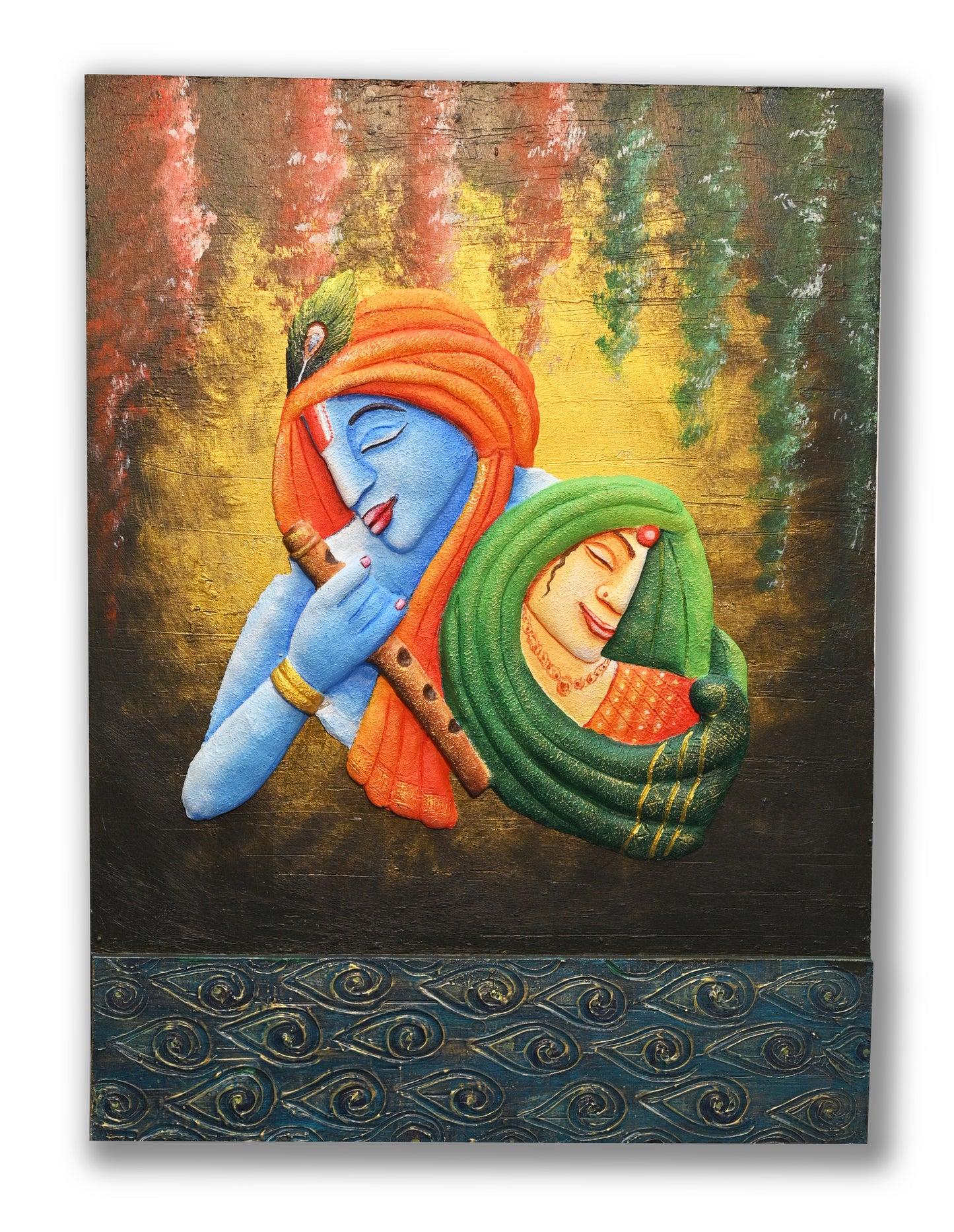 Radha Krishna wall art paintings