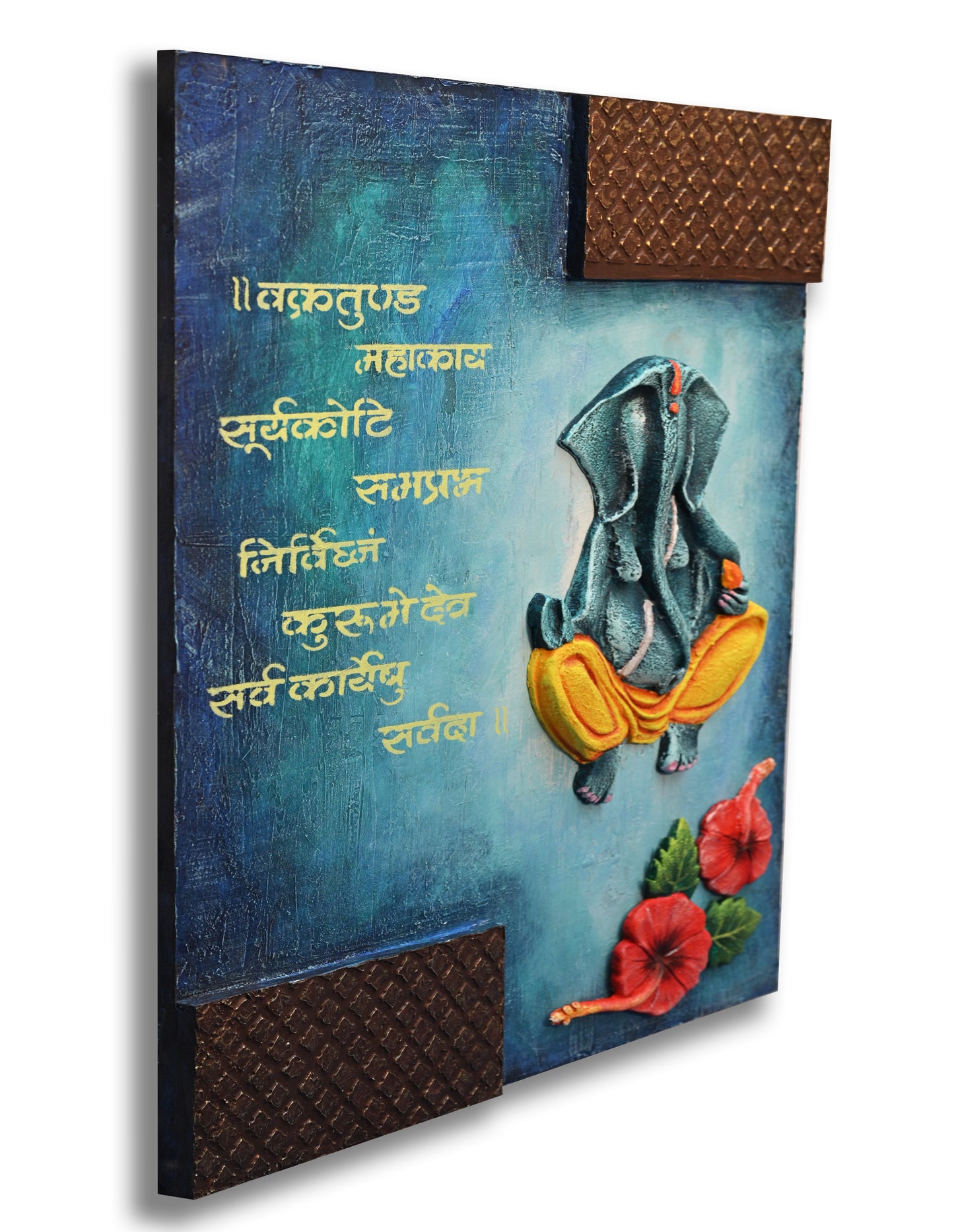 3D Wall Hanging | Lord Ganesha | Mantra Mural Wall Art