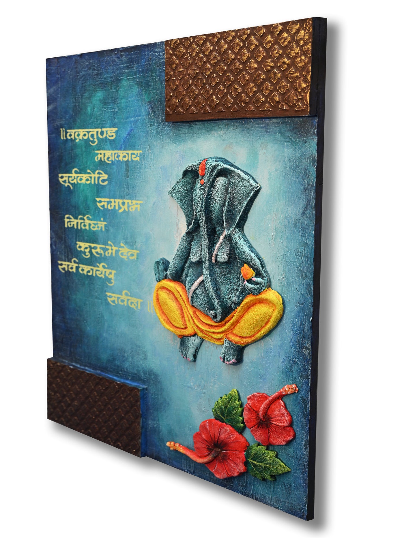 3D Wall Hanging | Lord Ganesha | Mantra Mural Wall Art