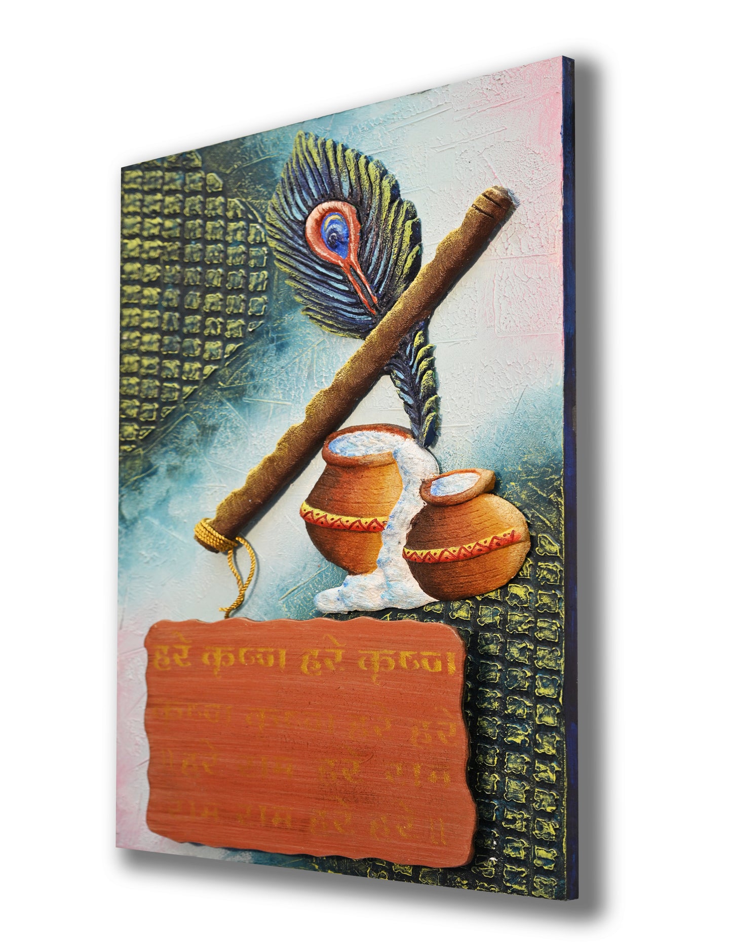 3D Krishna Flute| Wall Hanging Decor | Basuri