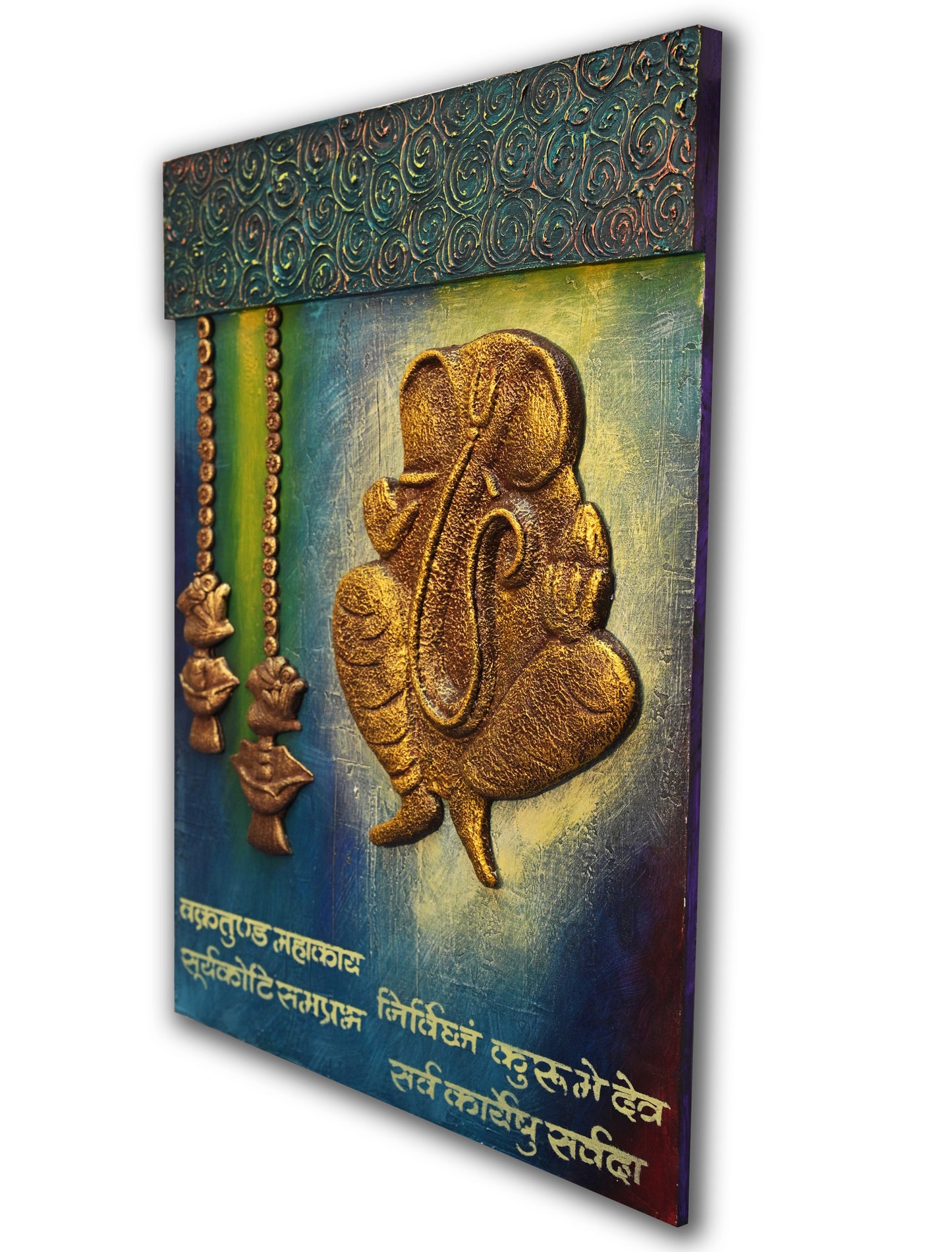 3D Wall Hanging | Lord Ganesha | Mantra Mural Wall Art